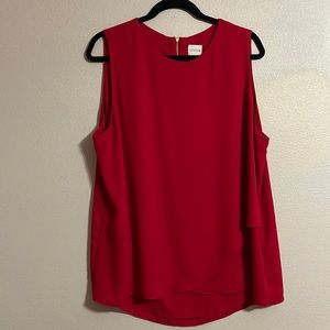 Chico’s Red Dressy Tank 3 16/18 XL
